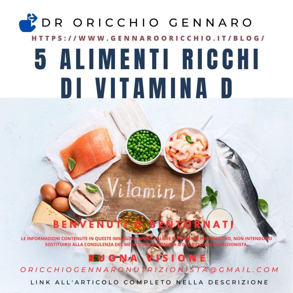 5 ALIMENTI RICCHI DI VITAMINA D