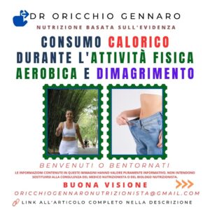 CONSUMO CALORICO DURANTE L'ATTIVITÀ FISICA AEROBICA E DIMAGRIMENTO