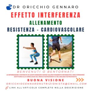 EFFETTO INTERFERENZA TRA ALLENAMENTO DI RESISTENZA E ALLENAMENTO CARDIOVASCOLARE