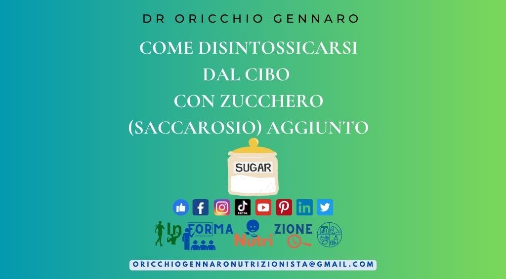 COME DISINTOSSICARSI DAL CIBO CON ZUCCHERO AGGIUNTO.