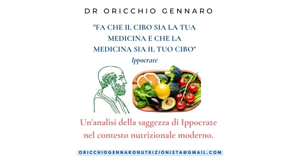 FA CHE IL CIBO SIA LA TUA MEDICINA E CHE LA MEDICINA SIA IL TUO CIBO - IPPOCRATE