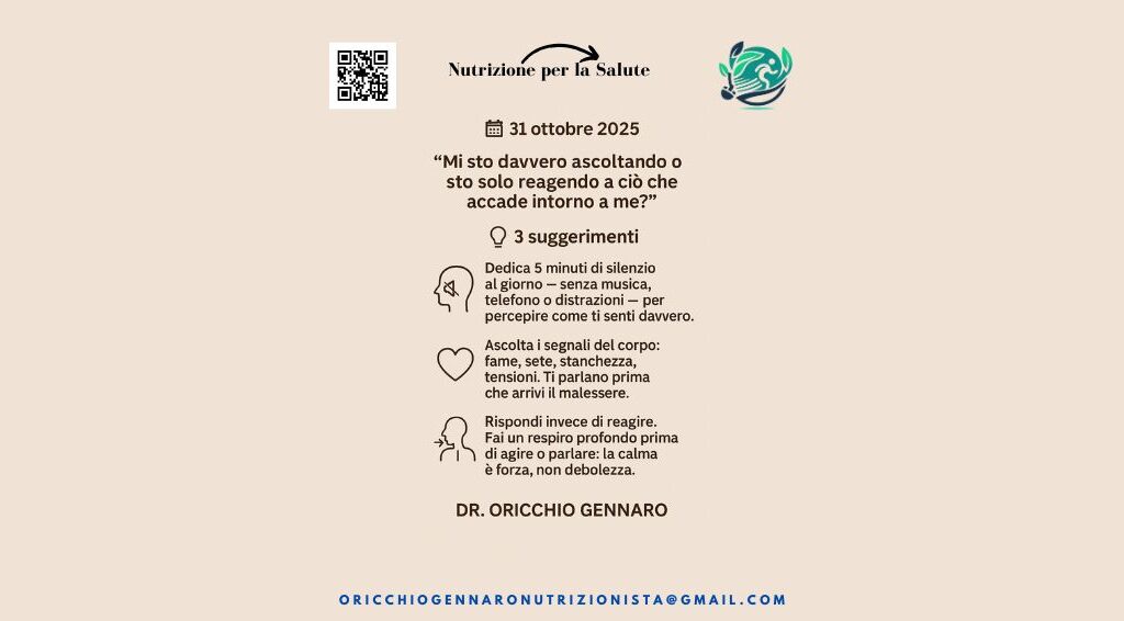 🎧 ASCOLTARSI DAVVERO: IL PRIMO PASSO PER RITROVARE EQUILIBRIO E FORMA MENTALE