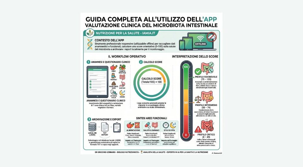 GUIDA APP VALUTAZIONE CLINICA DEL MICROBIOTA INTESTINALE
